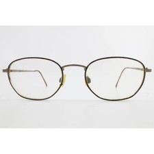 Marchon 103 212 Matte Bronze Oval Eyeglass Frames Italy 54-20-140 Mens Womens
