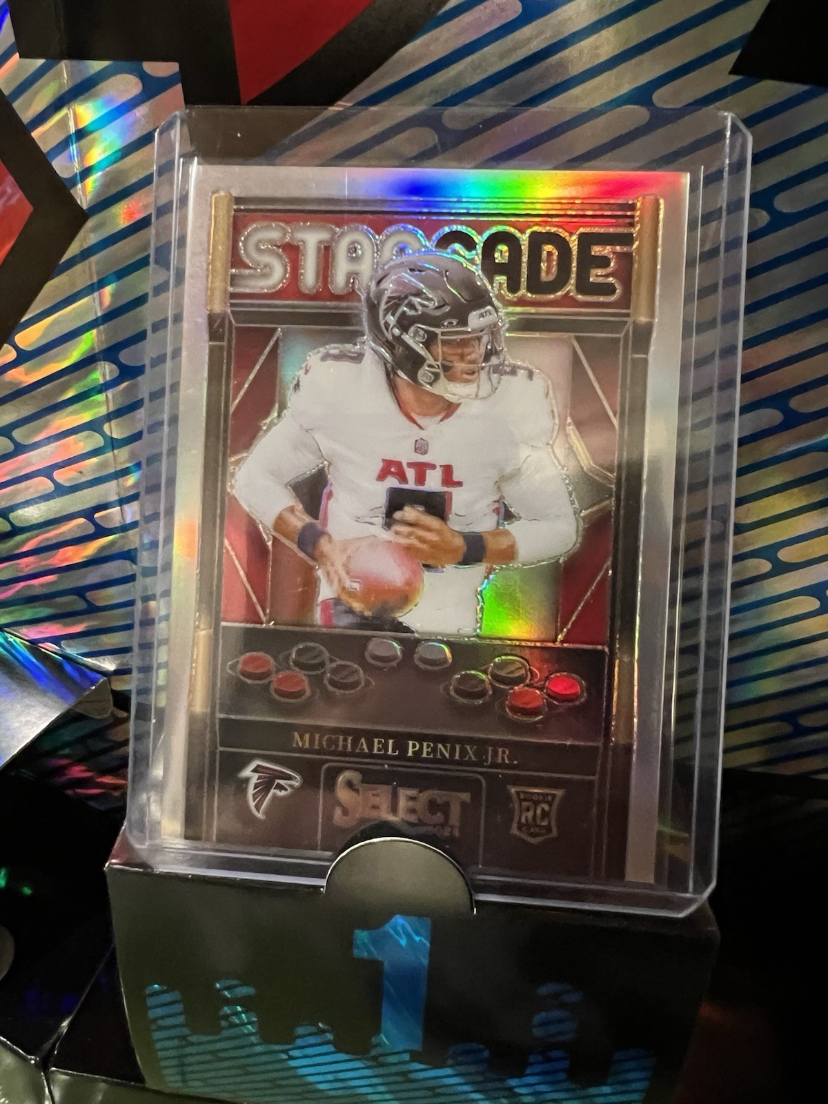 2024 Panini Select Michael Penix Jr. #15 Starcade Case hit Rookie