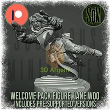 Snow Trooper Jane Woo Star Wars Legion compatible 3D Resin Miniatures Squamous