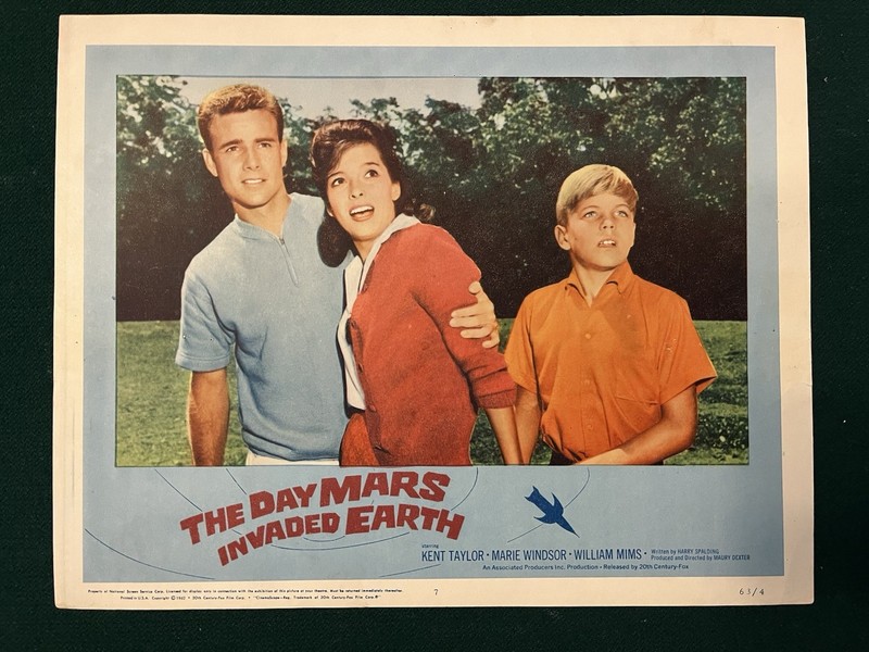 The Day Mars Invaded Earth Original Movie Lobby Card #7 Sci-fi