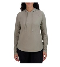Sage Collective Women's Lightweight Long Sleeve Hoodie, Gray, Size Small AR9