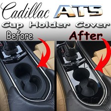 Front Cup Holder Cover Cut Out Style For The 2013-2019 Cadillac Ats