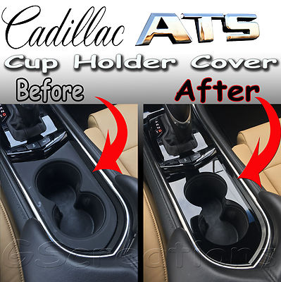 Front Cup Holder Cover Cut Out Style For The 2013-2019 Cadillac ATS