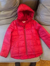 Tucker Tate Boys Red / Hoodie Puffer Jacket Size 7 Winter