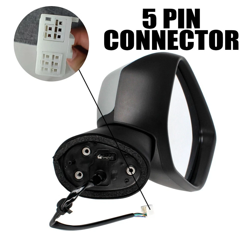 Espejo retrovisor lateral derecho pintable 5 pintables para Mitsubishi Eclipse Cross 2017-2020 Foto 4 de 4