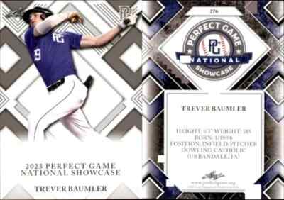 Trever Baumler   1st EVER PRINTED 2023  LEAF PERFECT GAME ROOKIE CARD #276  Mint