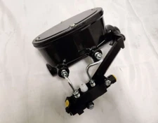 Oval Tandem Black Out 1" Bore Master Cylinder Kit Disc Drum Proportioning Valve