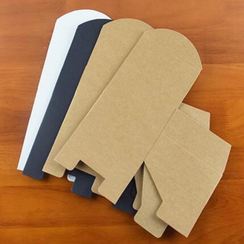 20x Caja de Papel Kraft Regalo Caramelos Estuche Abatible Cartón Fiesta Boda Multi Tamaño