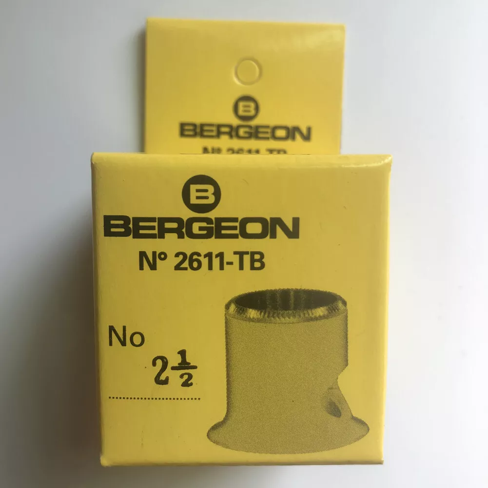 Bergeon 2611 TB 2.5 4x Magnification Loupe with Opening