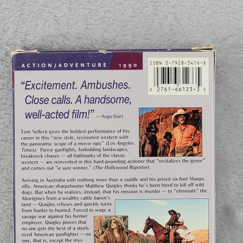 Quigley Down Under VHS 1990 Contemporary Classics Tom Selleck TESTED - Picture 4 of 10