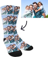 Personalized Socks - Custom Photo on Socks for Men Women Family Christmas Gift