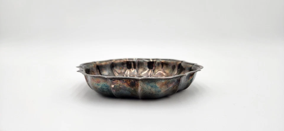 Plato bandeja para servir vintage Chippendale International Silver Co. #6395 Foto 3 de 4