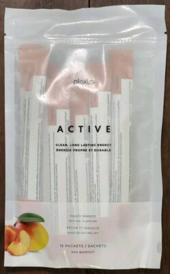 Plexus Active Peach Mango Sealed Bag 15 Packets New Sealed Bag Exp. 03/2027