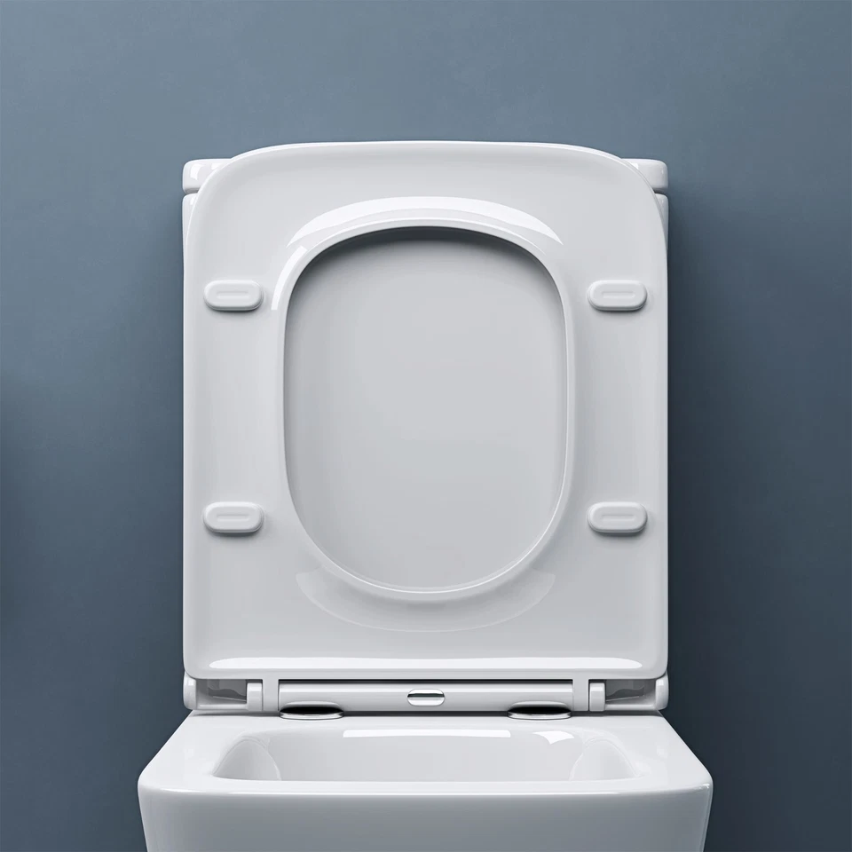 Spülrandloses WC mit Spülkasten Stand-Toilette + Soft-Close WC-Sitz Toilette NEU - Bild 4 von 4