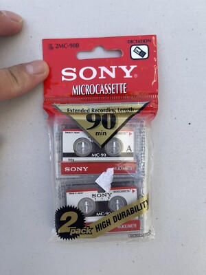 Sony Microcassette Tapes 90 Minutes 2 Pack MC-90