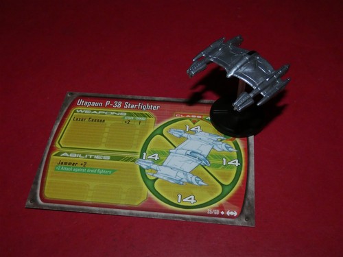 Star Wars: Starship Battles: 25/60: Utapaun P-38 Starfighter mit Karte