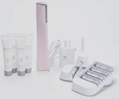 DERMAFLASH LUXE Anti-Aging Facial Exfoliation Device LightPink 2Cleanser2Moistur