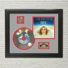 Olivia Newton John Magic Framed Picture Sleeve Gold 45 Record Display M4