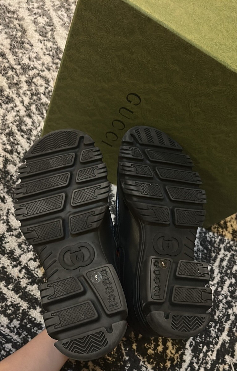 Gucci Men Horsebit-detail GG Jacquard Bootd UK size 9 | eBay display picture 1