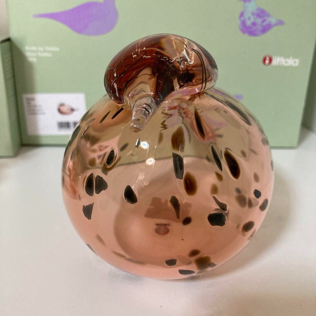 Iittala Birds by Toikka Mother & Baby Salmon Pink Oiva