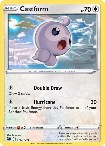 Castform 116/172 Swsh09: Brilliant Stars
