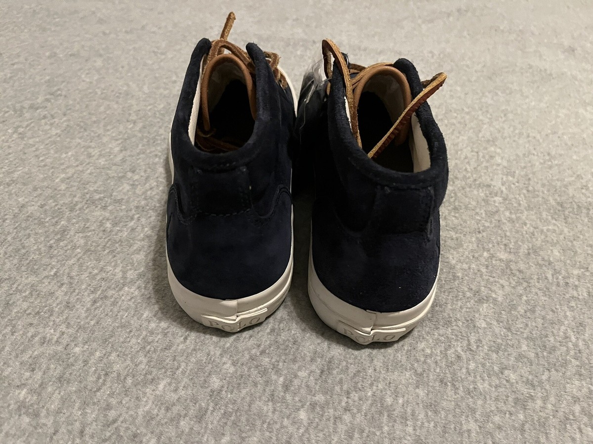 Polo Ralph Lauren Navy Blue Keaton Suede Leather Chukka Boot  display picture 3