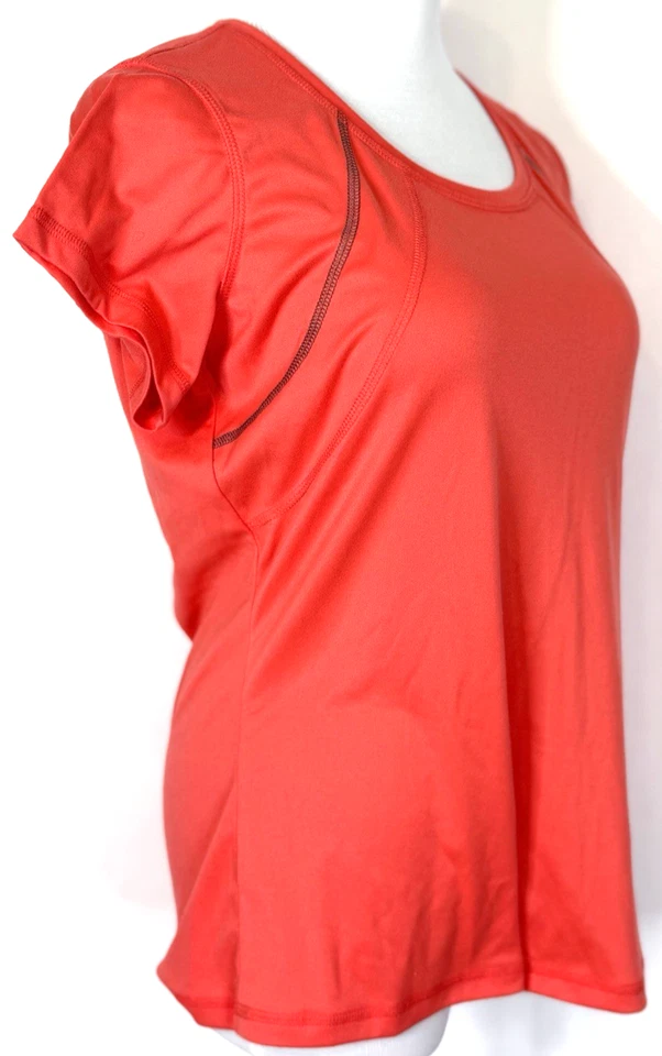 Camiseta Bolle Feminina Tamanho G Laranja Manga Curta Pulôver Atlético Treino - Imagem 4 de 4