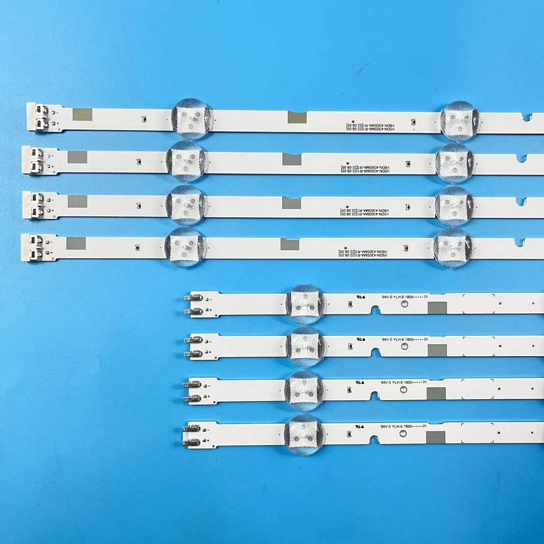 セイム New LED Strips For SAMSUNG UE43J5000 UE43J5200 UE43N5500 BN96