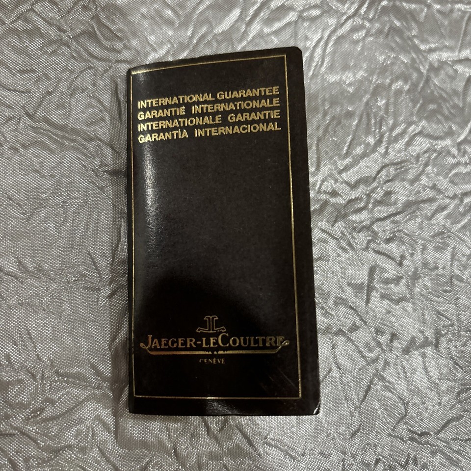 Vintage Genuine Jaeger Lecoultre Watch International Guarantee Blank