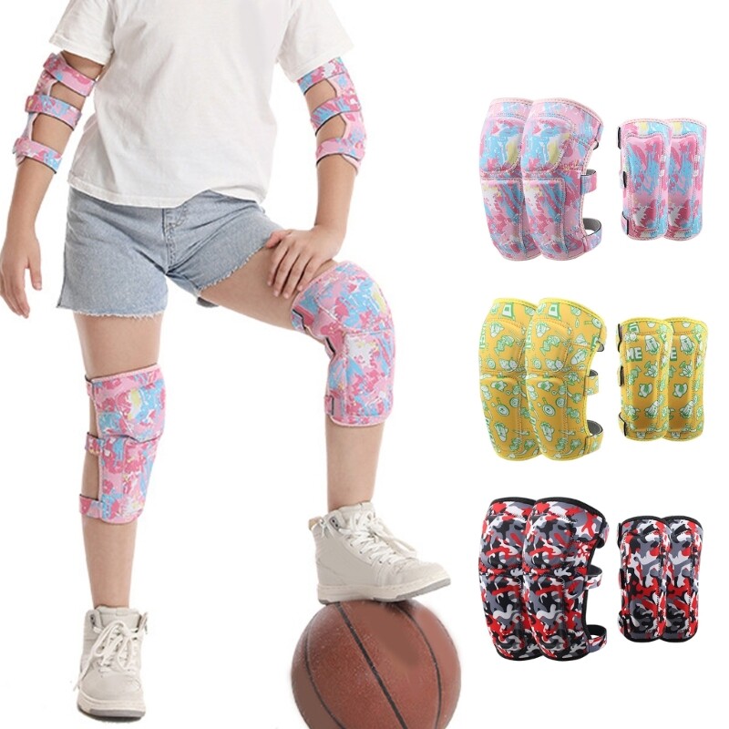 Toddler Knee Elbow Pads Children Protective Gear Set for Skateboard
