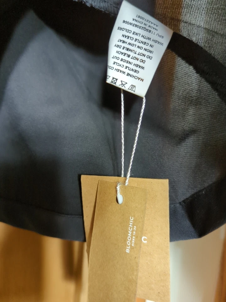 Bloom Chic Women's Size 28 Black Blazer NWT Dressy Jacket Bust 56" Foto 4 de 4