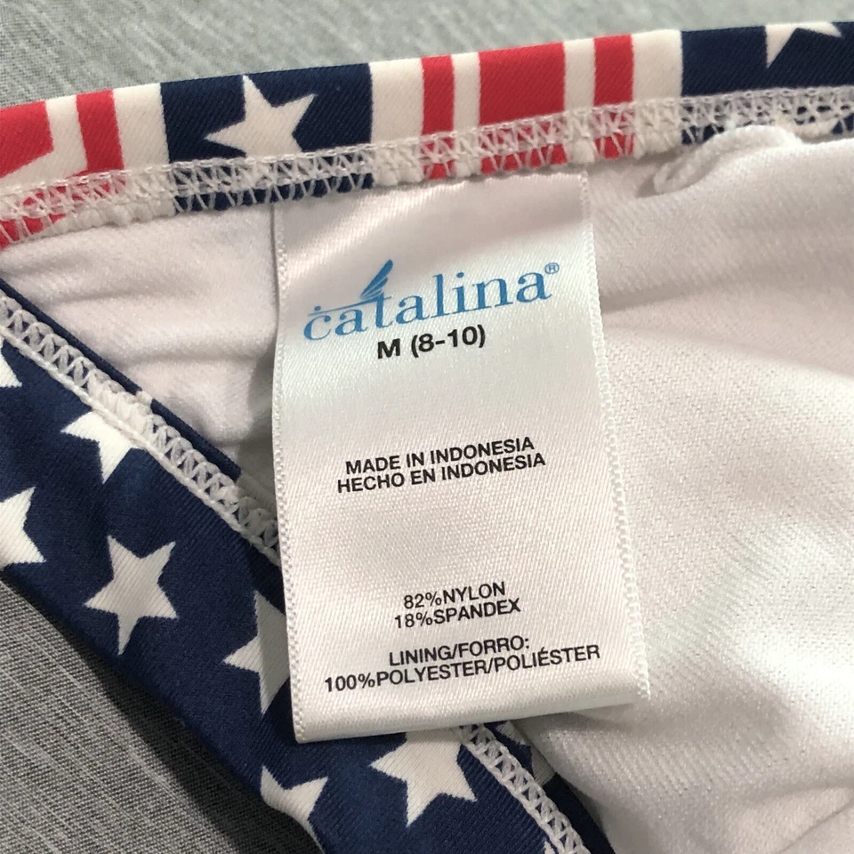 Купальник бикини женский Catalina M США небесный патриотический пляжный отдых ретро - Изображение 2 из 4