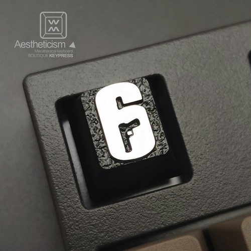 NEW! Rainbow Six Aluminum Alloy Keycap R4 Key Cap Metal Cool Gift | eBay