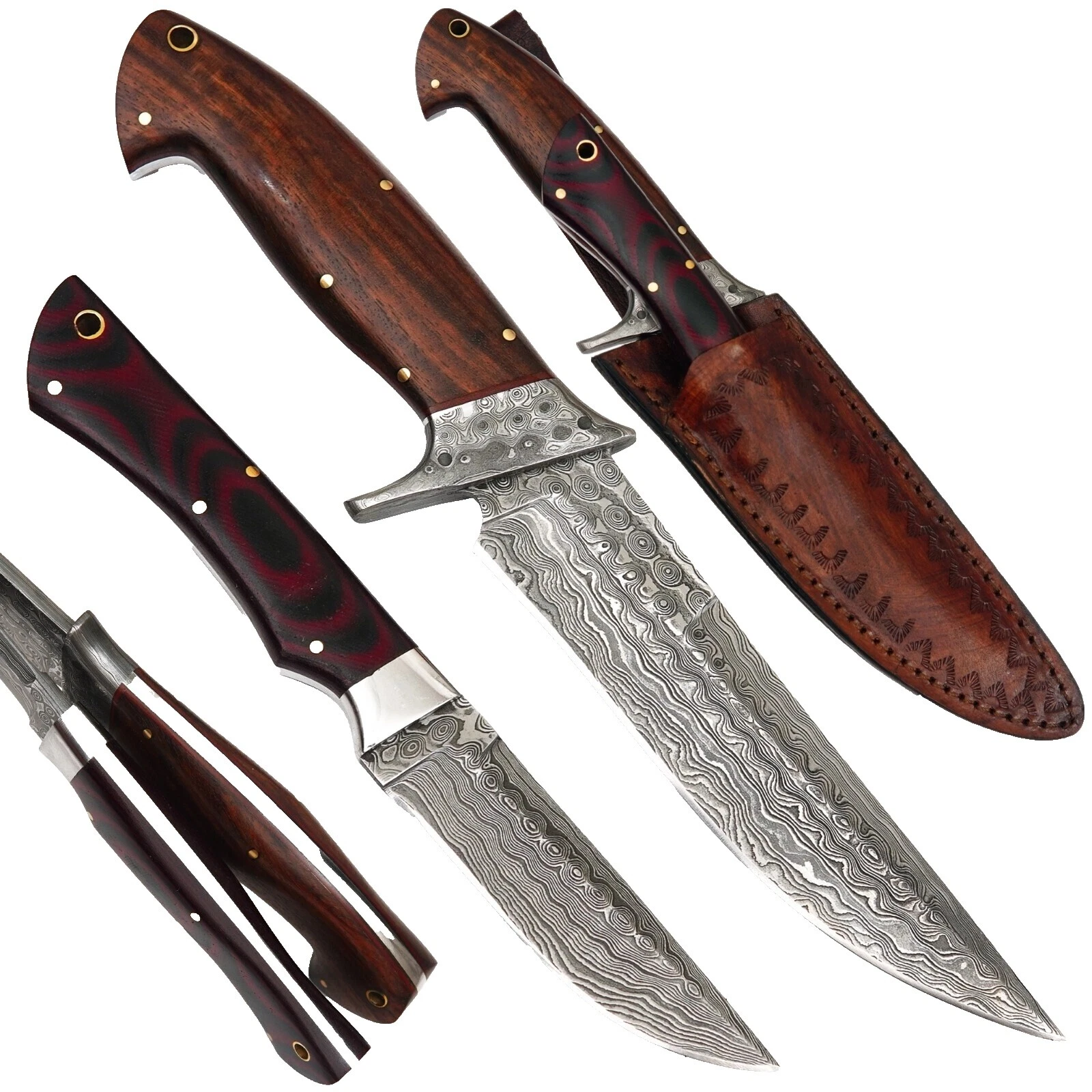 Wood Handle Boot Collectible Vintage Fixed Blade Knives