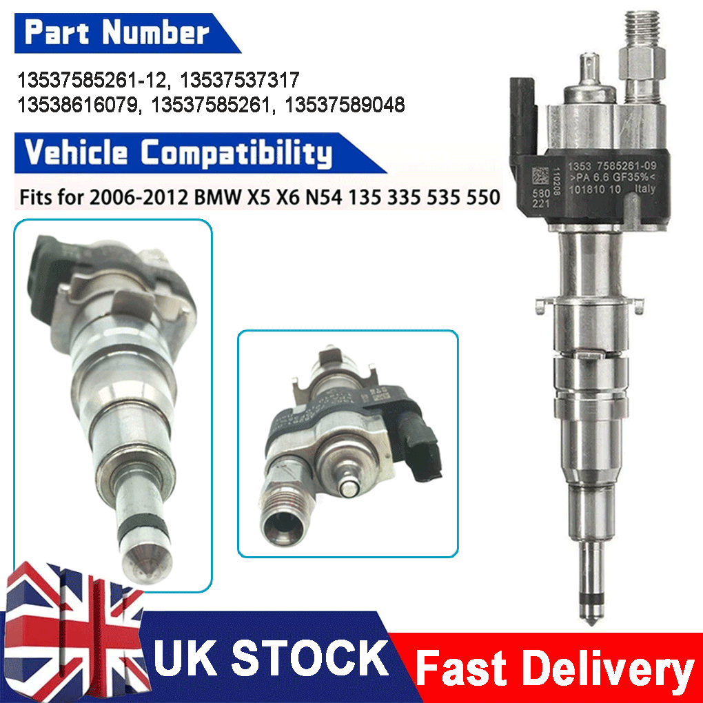 Fuel Injector Index 12 For BMW N54 N63 335 535 550 740 750 X5 X6 1353758526112 eBay