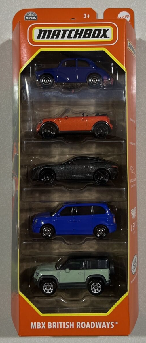 NEW 2024 Matchbox 5-Pack BRITISH ROADWAYS Jaguar, Mini ,Minor