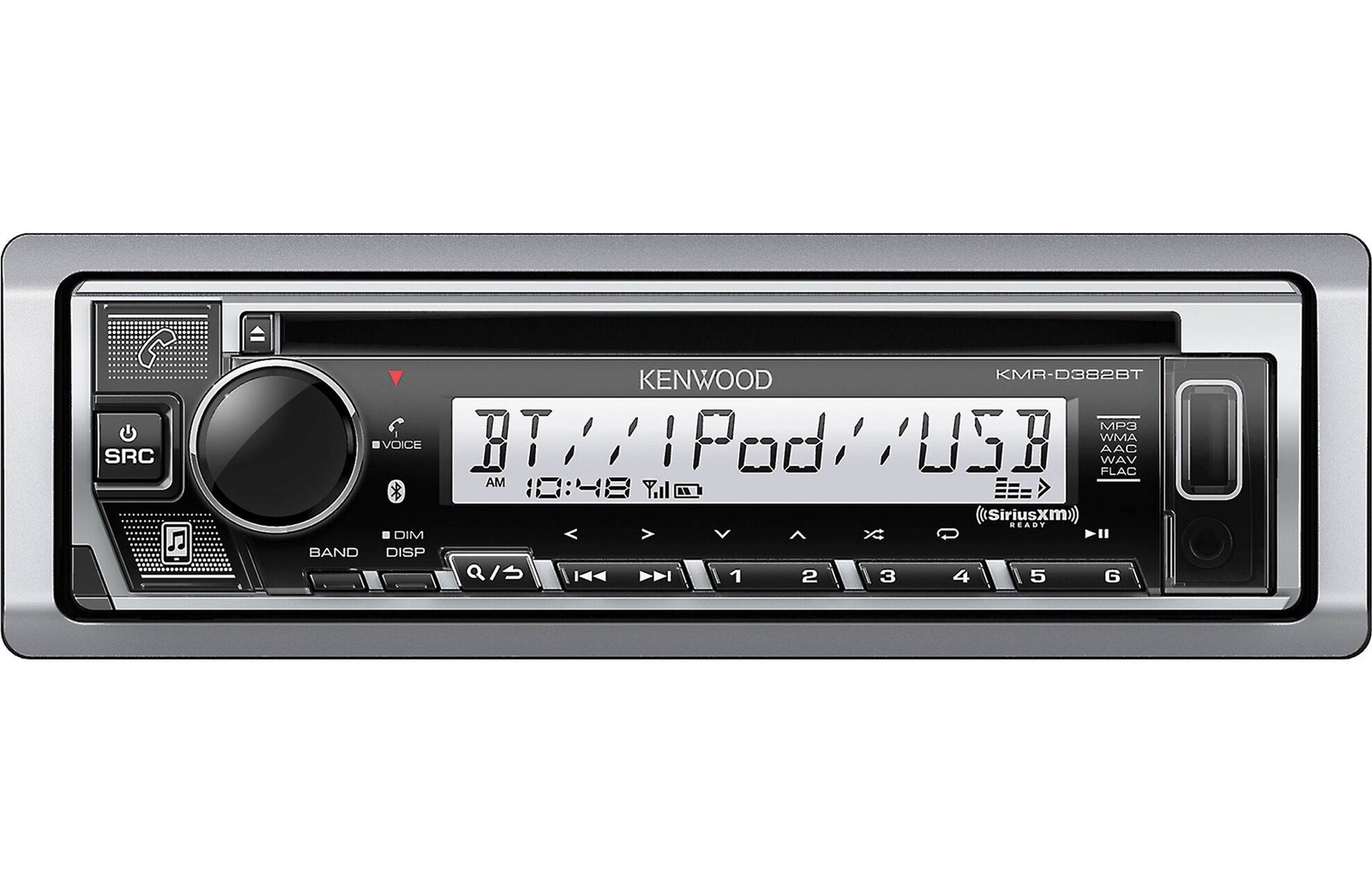 Kenwood KMR-D382BT Bluetooth Marine CD Receiver With Front U
