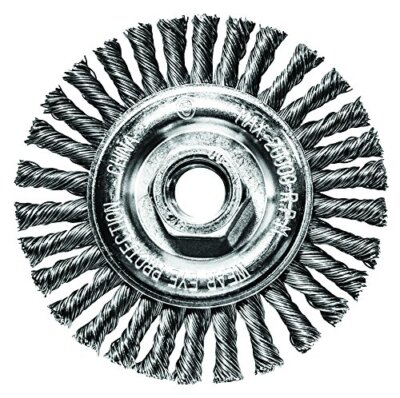 Century Drill 76041 Angle Grinder Wire Wheel, 4'' Stringer Bead