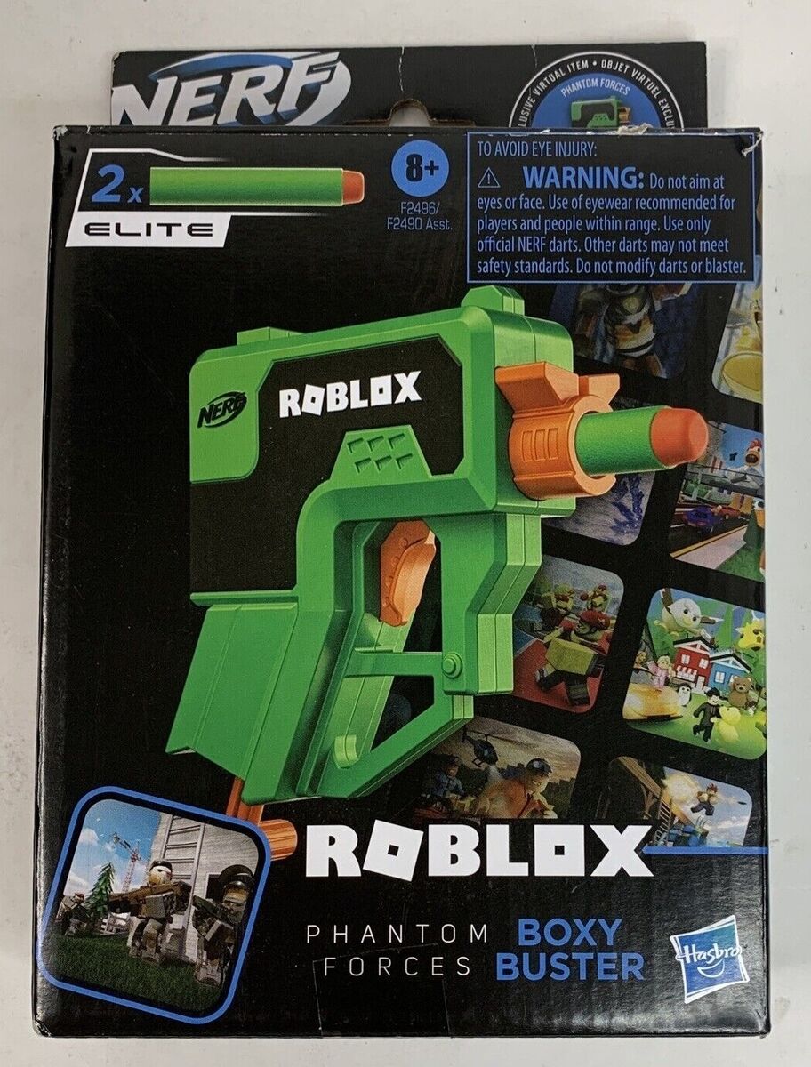 Roblox Nerf Dart Gun Phantom Forces Boxy Buster with Virtual Item Code toy  195166127798