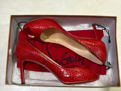 CHRISTIAN LOUBOUTIN No Matter 85 Watersnake Lucido Lipstick Red