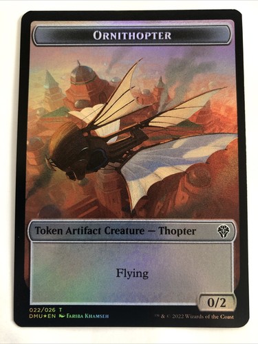 MTG Dominaria United Soldier / Ornithopter Token Foil 004/022 NM - Picture 2 of 2