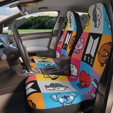 Colorful Kawaii Cartoon Car Seat Covers Universal Auto Interior Accessories Set Colorful Kawaii Cartoon Car Seat Covers Universal Auto Interior Accessories Set