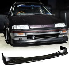 Fit For 88-91 Honda Civic 3dr 88-91 Civic Wagon Front Bumper Lip Zenki Style Pu Fit For 88-91 Honda Civic 3dr 88-91 Civic Wagon Front Bumper Lip Zenki Style Pu