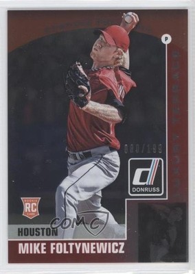 2015 Donruss Preferred Luxury Terrace Red 80/199 Mike Foltynewicz Rookie RC 0a7