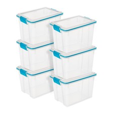 Sterilite 20 Quart Gasket Box, Stackable Stor...