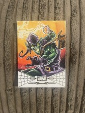 Marketplace image: 2026 Topps Chrome Marvel Mint Green Goblin artist one of one 1/1  Card