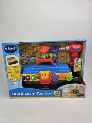 VTech Drill & Learn Toolbox Interactive Tool Set 125+ Songs Sounds Toy. Toddler 