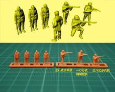 1/144 WWII Japanese Soldiers and Officer Resin kit  JPN414A 