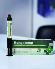 Dental DENGOTEMP NE Zinc Oxide Non Eugenol Temporary Cement 9gm Syringe