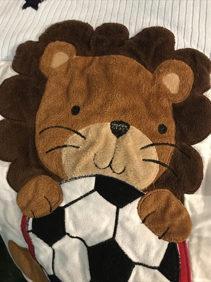 Edredón deportivo Lambs & Ivy Future All Star Animal, soporte para pañales, falda, almohadilla 5 piezas Foto 2 de 4